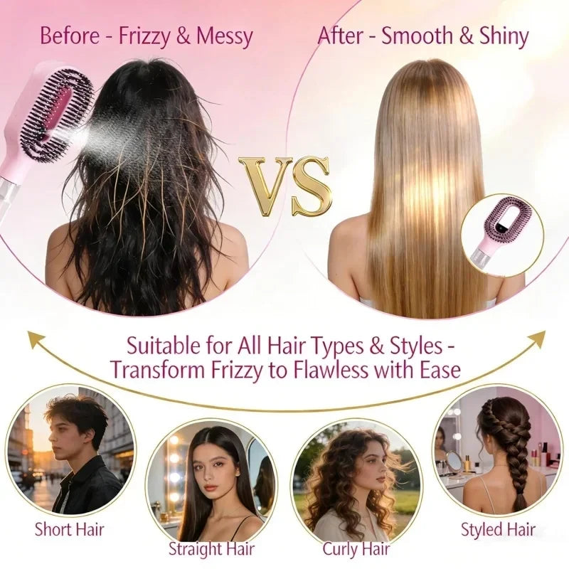 Sprayer Comb Detangling Scalp Massage Hairbrush